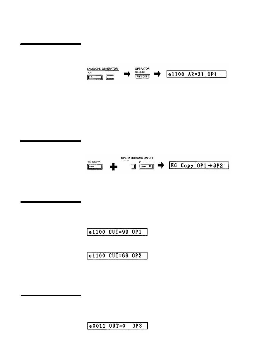 Step 4, Step 5, Step 6 | Step 7 | Yamaha DX27  EN User Manual | Page 44 / 66