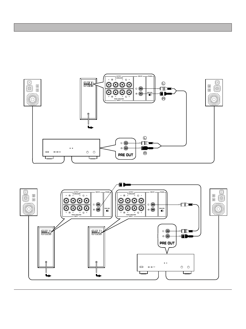 If using one unit if using two units | Yamaha YST-SW120/60 User Manual | Page 7 / 12