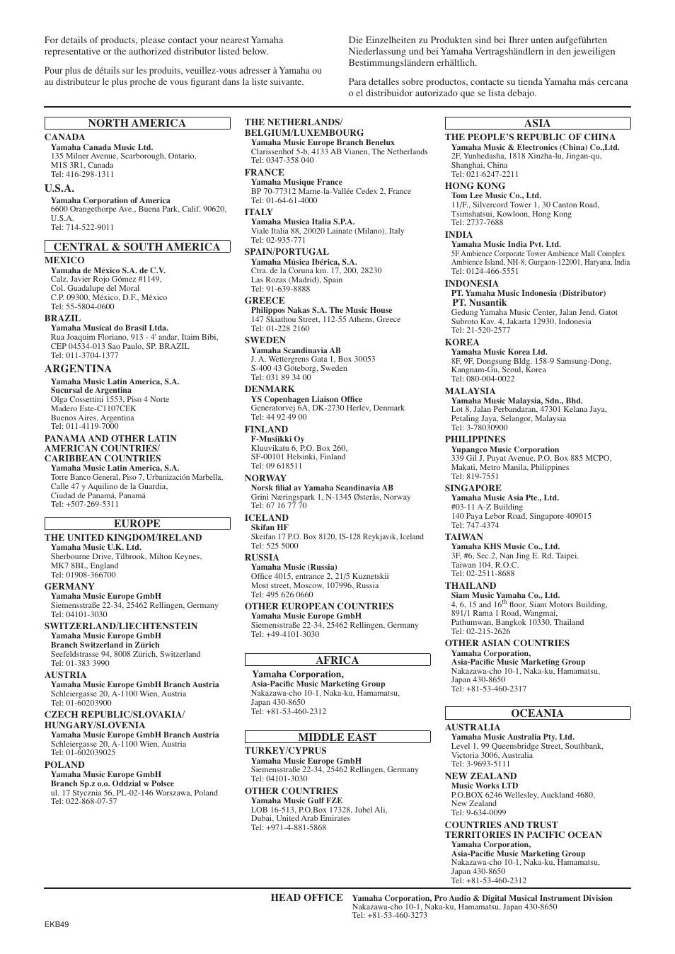 Yamaha YPT-320  EN User Manual | Page 79 / 80