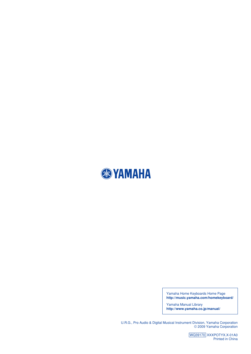 Yamaha YPT-320  EN User Manual | Page 80 / 80