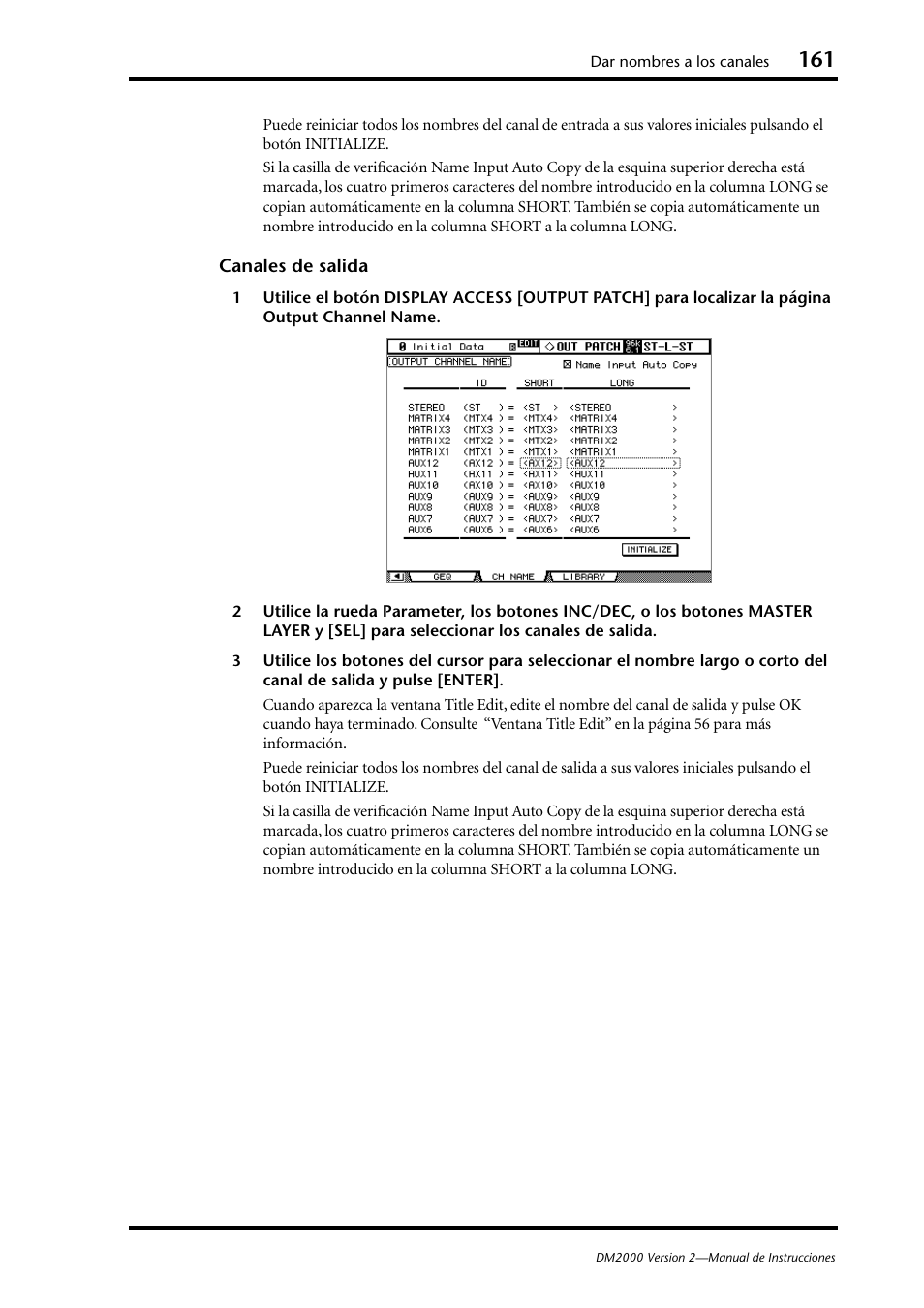 Yamaha DM 2000 User Manual | Page 161 / 410