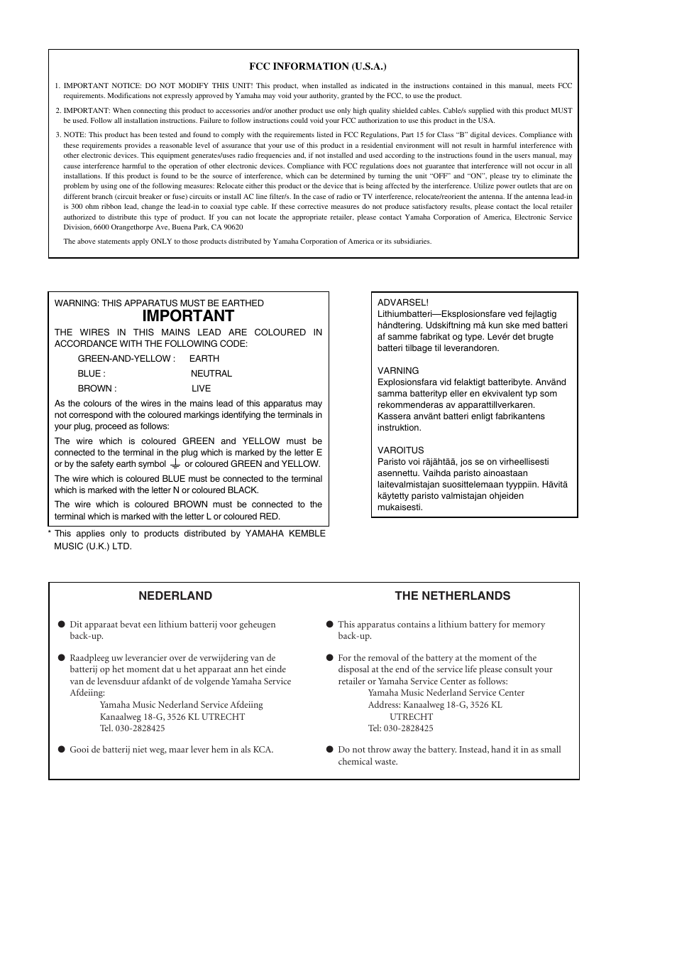 Important | Yamaha DM 2000 User Manual | Page 2 / 410