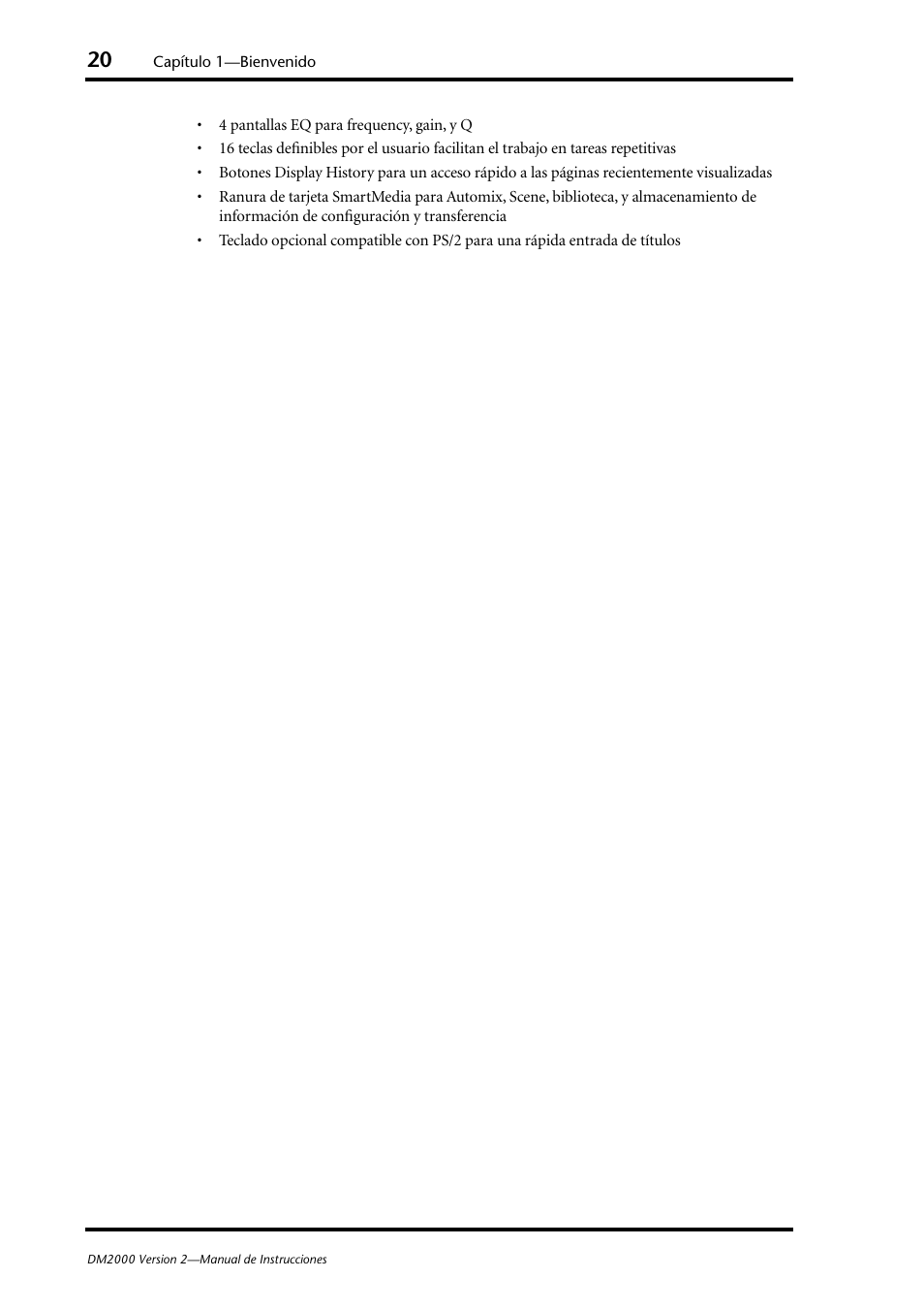 Yamaha DM 2000 User Manual | Page 20 / 410
