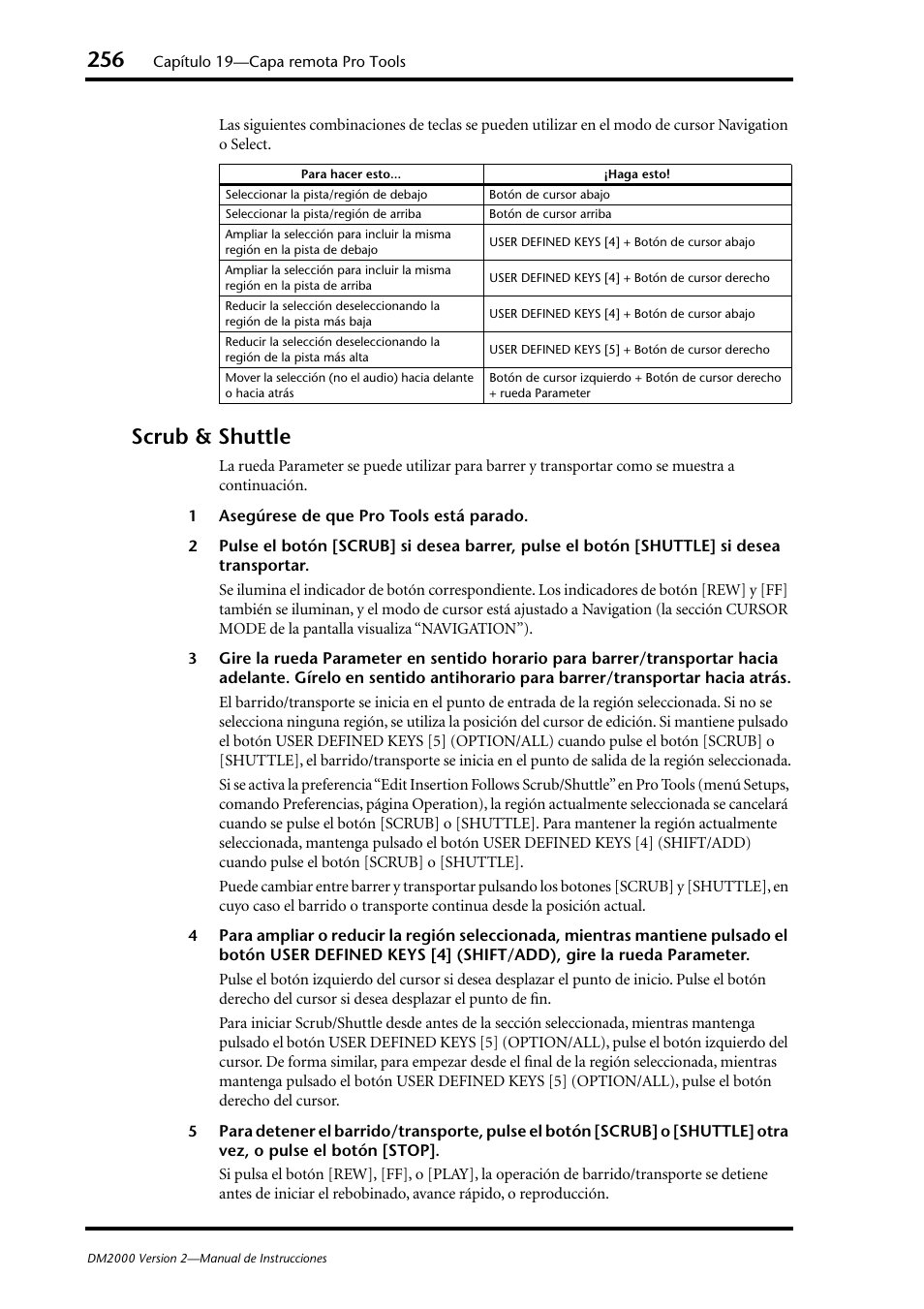 Scrub & shuttle | Yamaha DM 2000 User Manual | Page 256 / 410