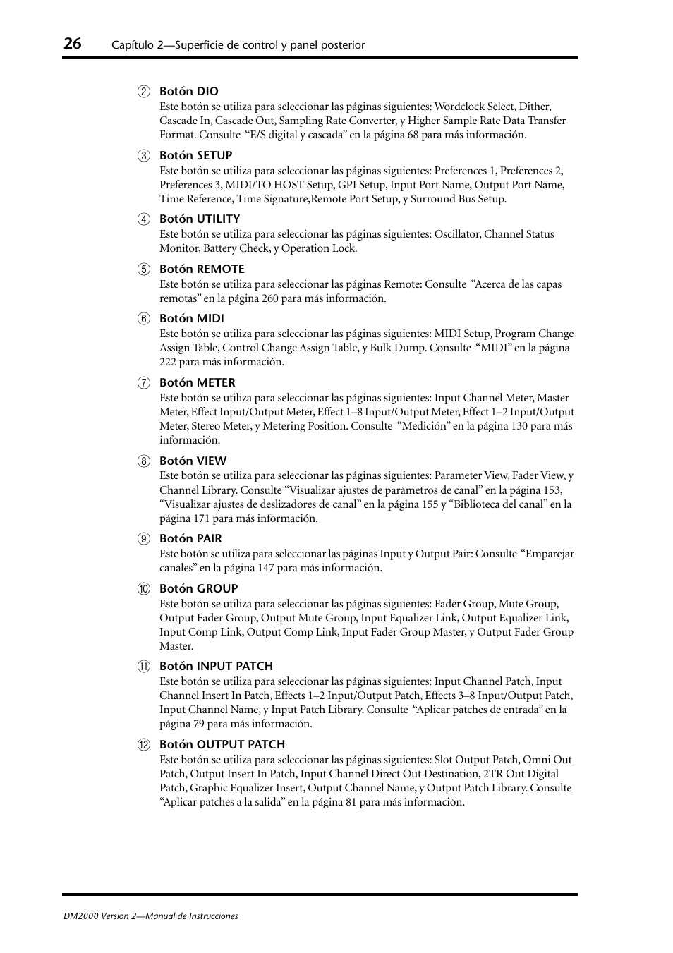 Yamaha DM 2000 User Manual | Page 26 / 410