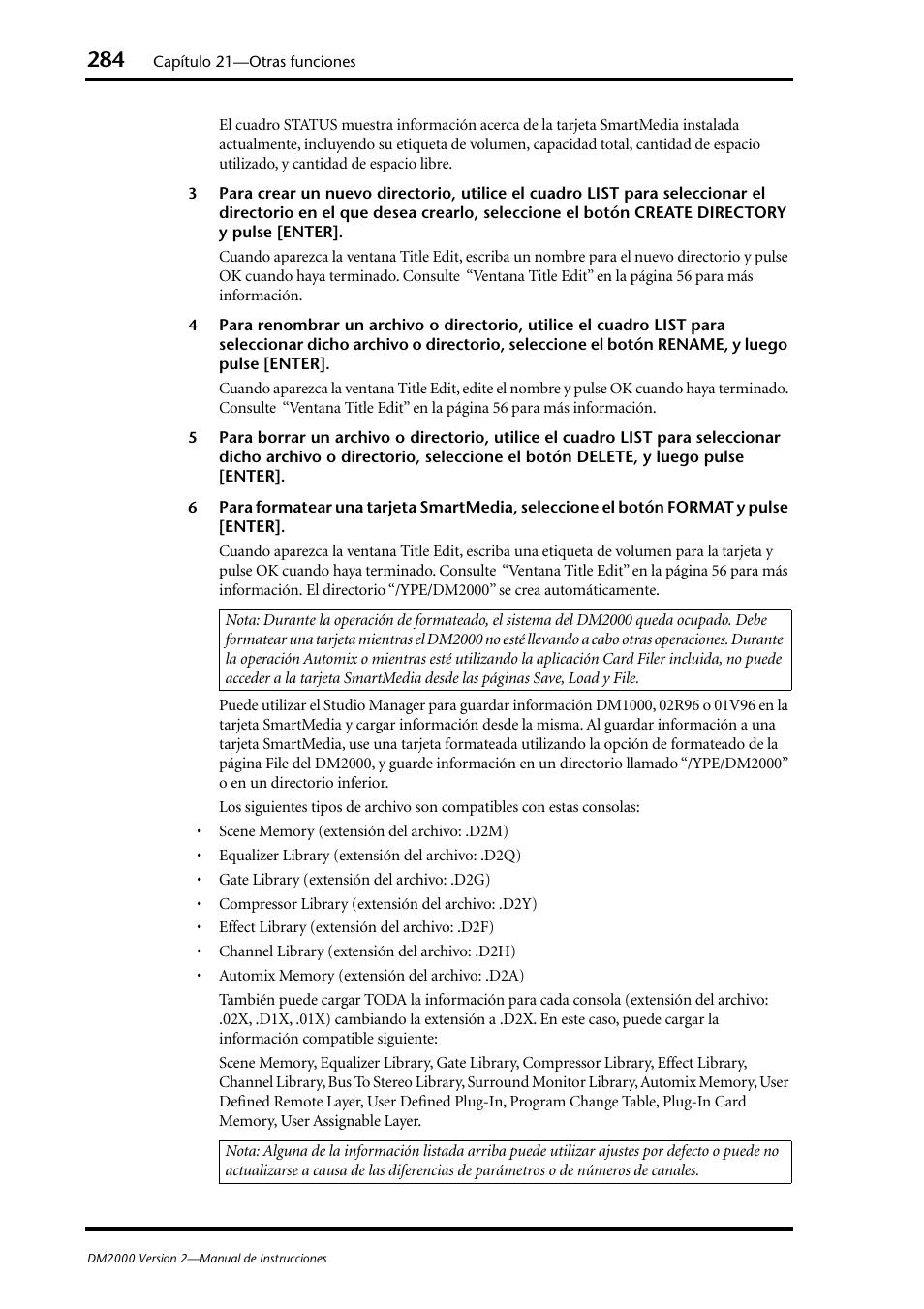 Yamaha DM 2000 User Manual | Page 284 / 410
