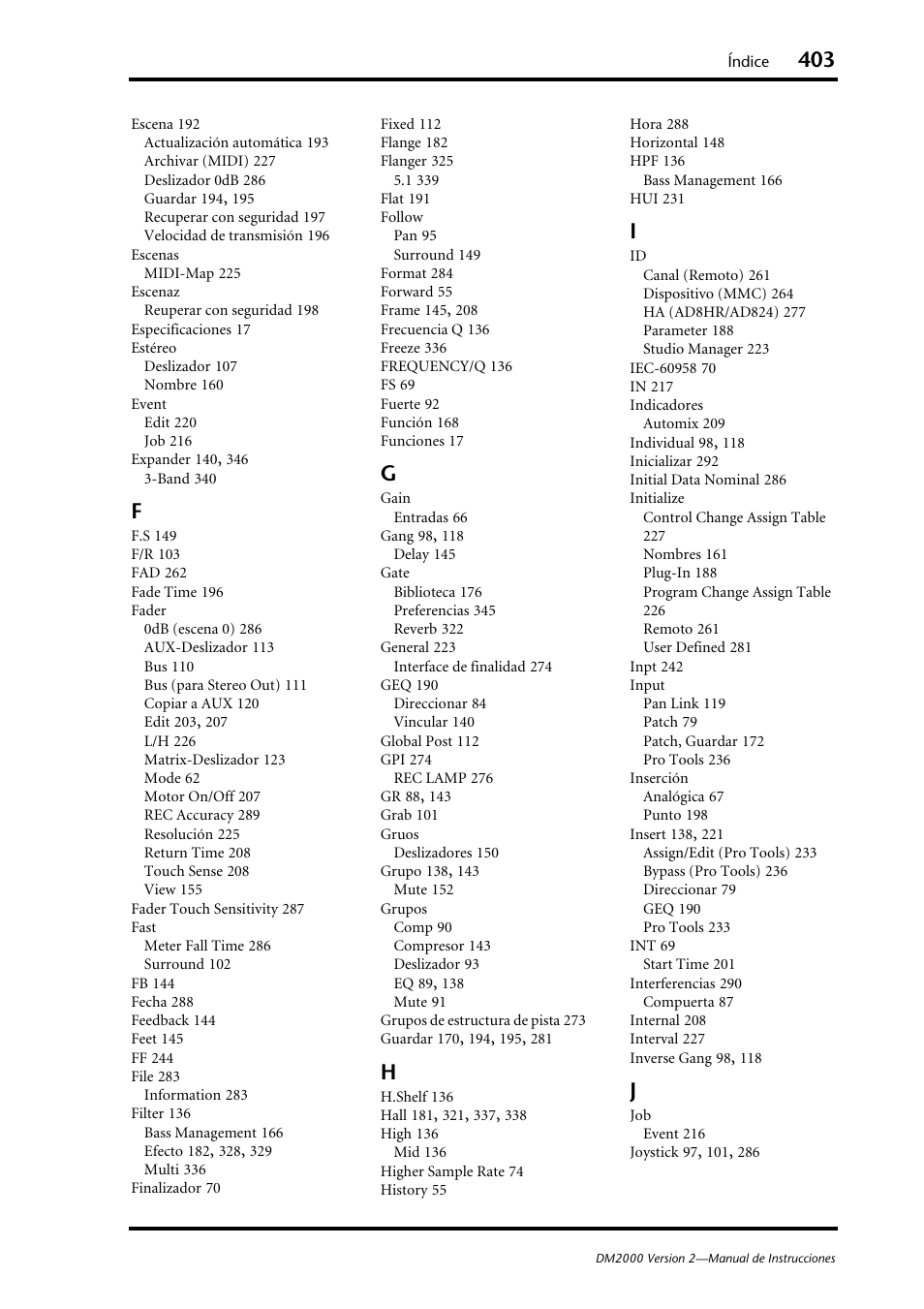 Yamaha DM 2000 User Manual | Page 403 / 410