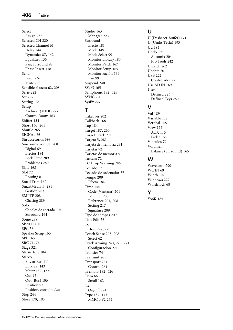 Yamaha DM 2000 User Manual | Page 406 / 410