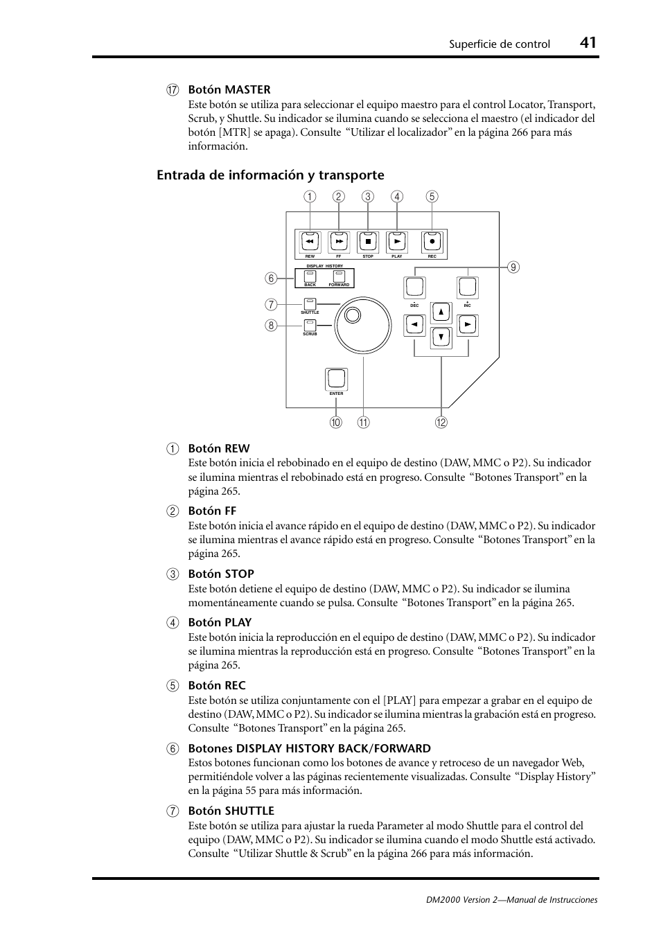 Entrada de infor, Mación y trans, Porte (p. 41) | Entrada de información y transporte a | Yamaha DM 2000 User Manual | Page 41 / 410