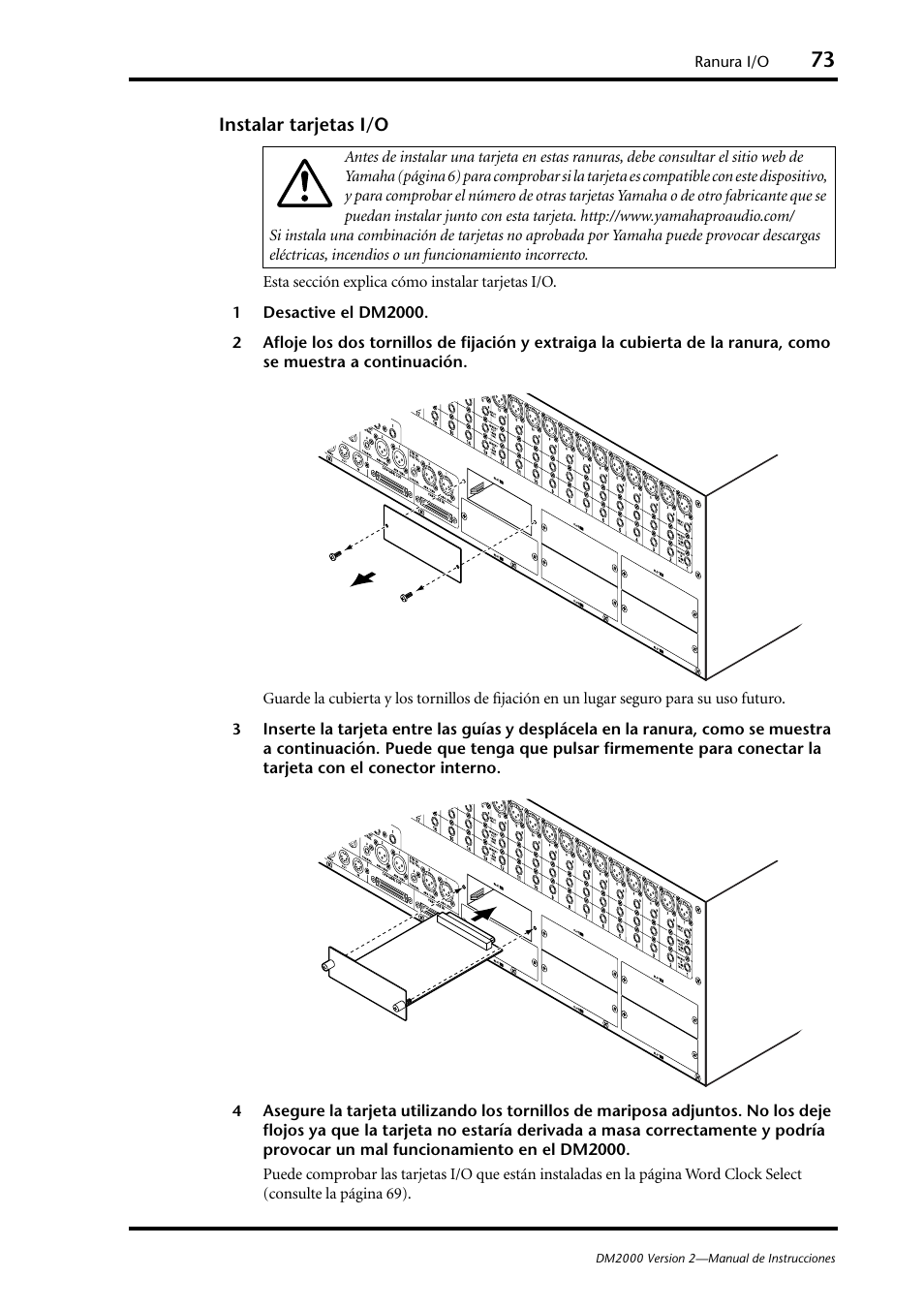 Yamaha DM 2000 User Manual | Page 73 / 410