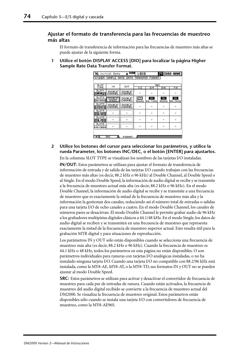 Yamaha DM 2000 User Manual | Page 74 / 410