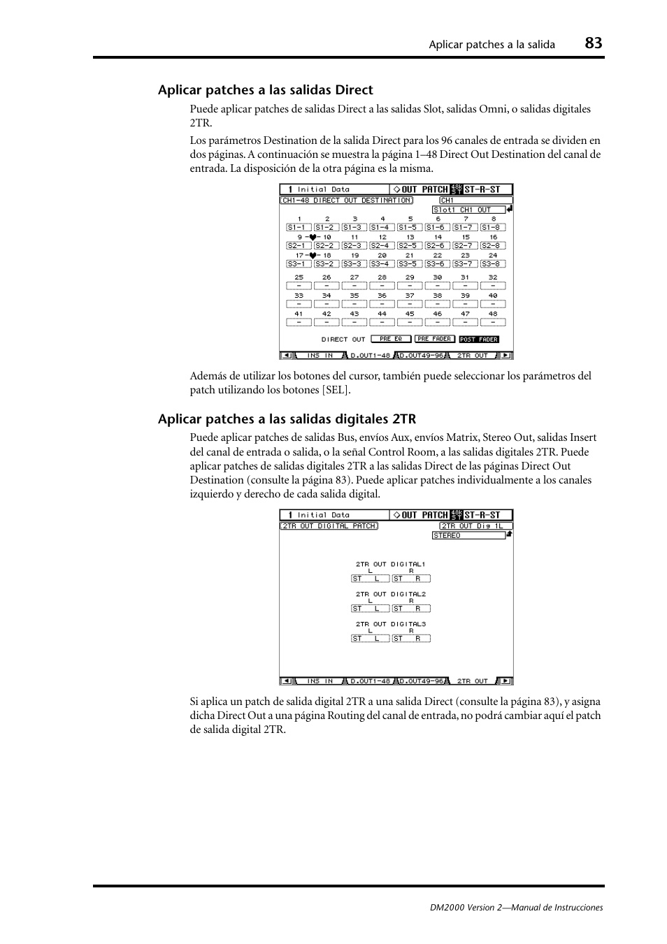 Yamaha DM 2000 User Manual | Page 83 / 410