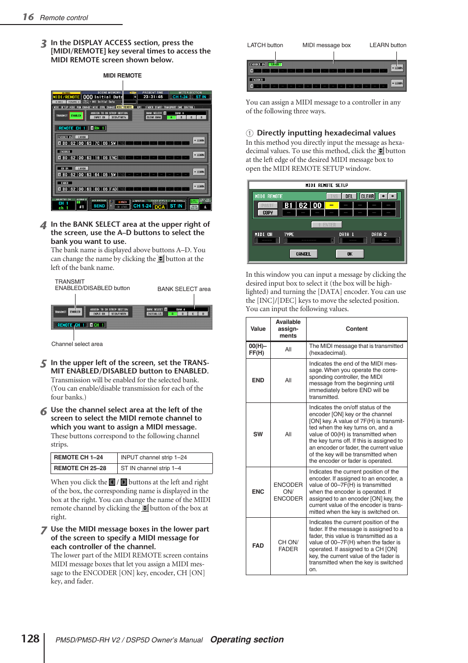 Yamaha DSP5D User Manual | Page 128 / 409