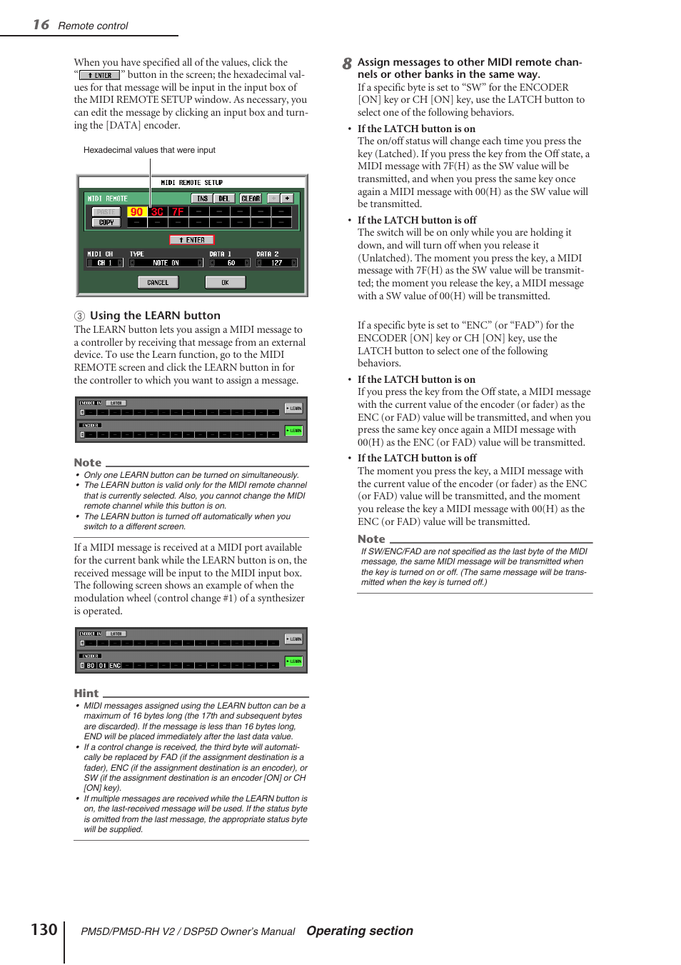 Yamaha DSP5D User Manual | Page 130 / 409