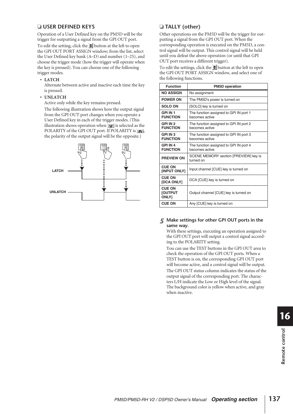 Yamaha DSP5D User Manual | Page 137 / 409