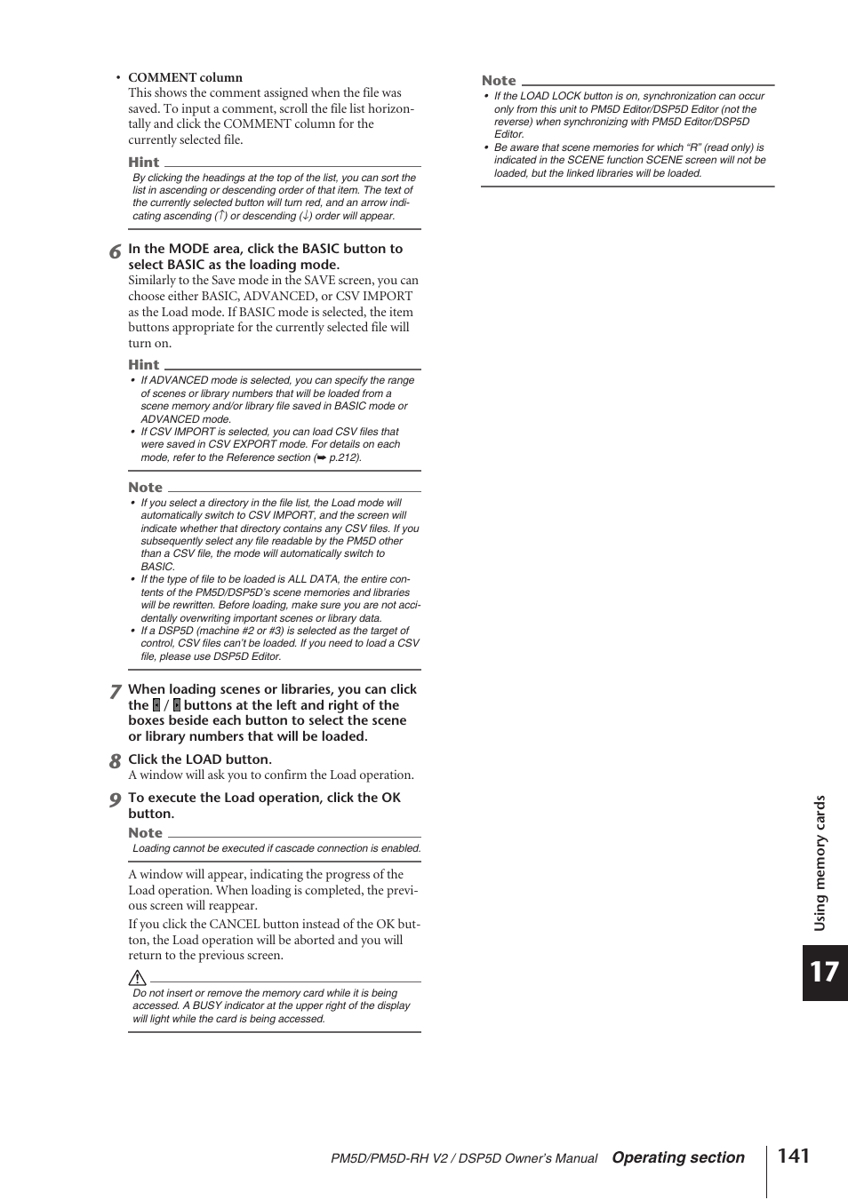 Yamaha DSP5D User Manual | Page 141 / 409