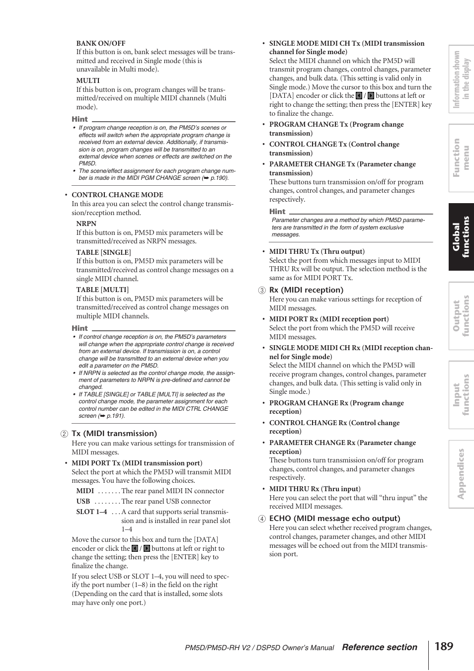 Yamaha DSP5D User Manual | Page 189 / 409