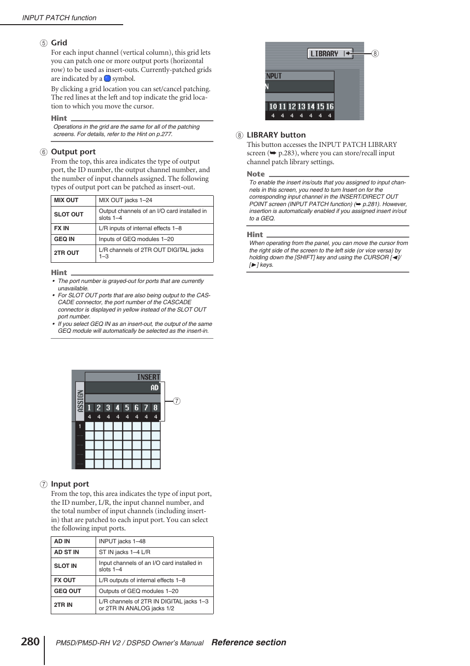 Yamaha DSP5D User Manual | Page 280 / 409