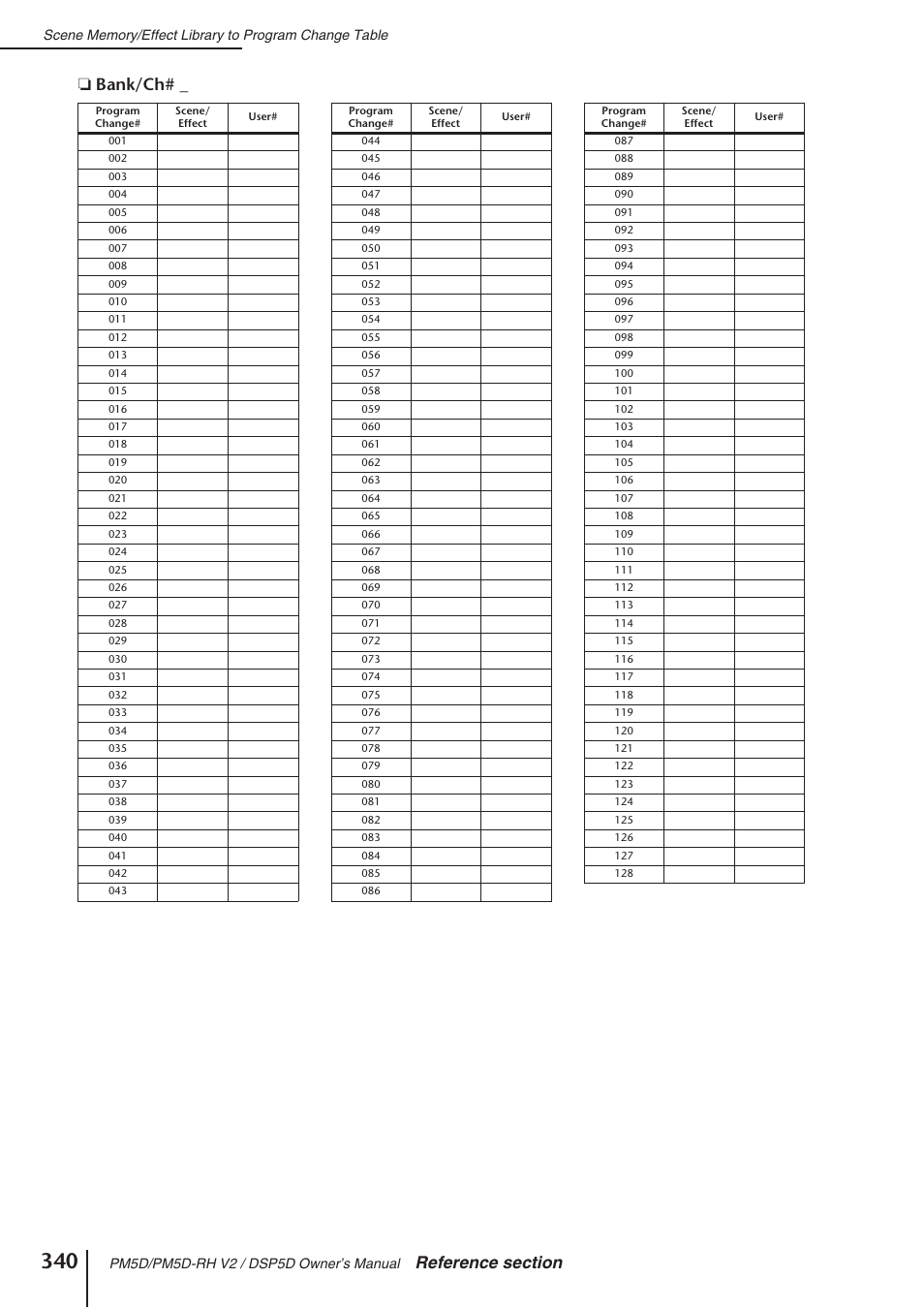 Yamaha DSP5D User Manual | Page 340 / 409