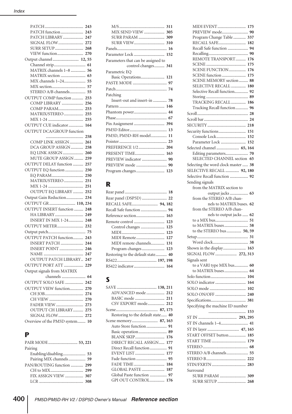 Yamaha DSP5D User Manual | Page 400 / 409