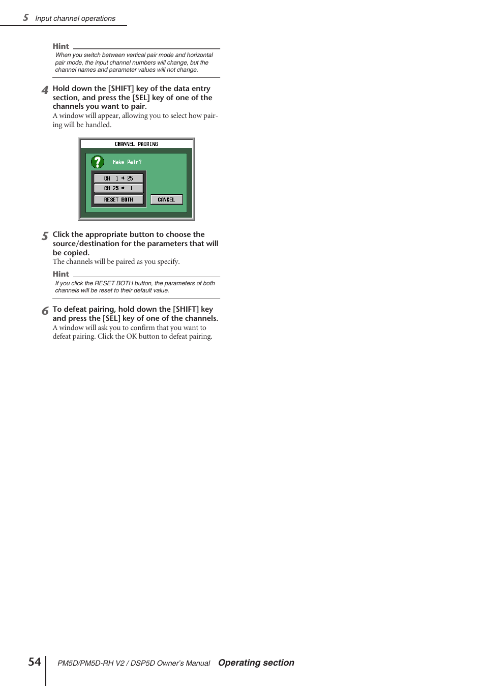 Yamaha DSP5D User Manual | Page 54 / 409
