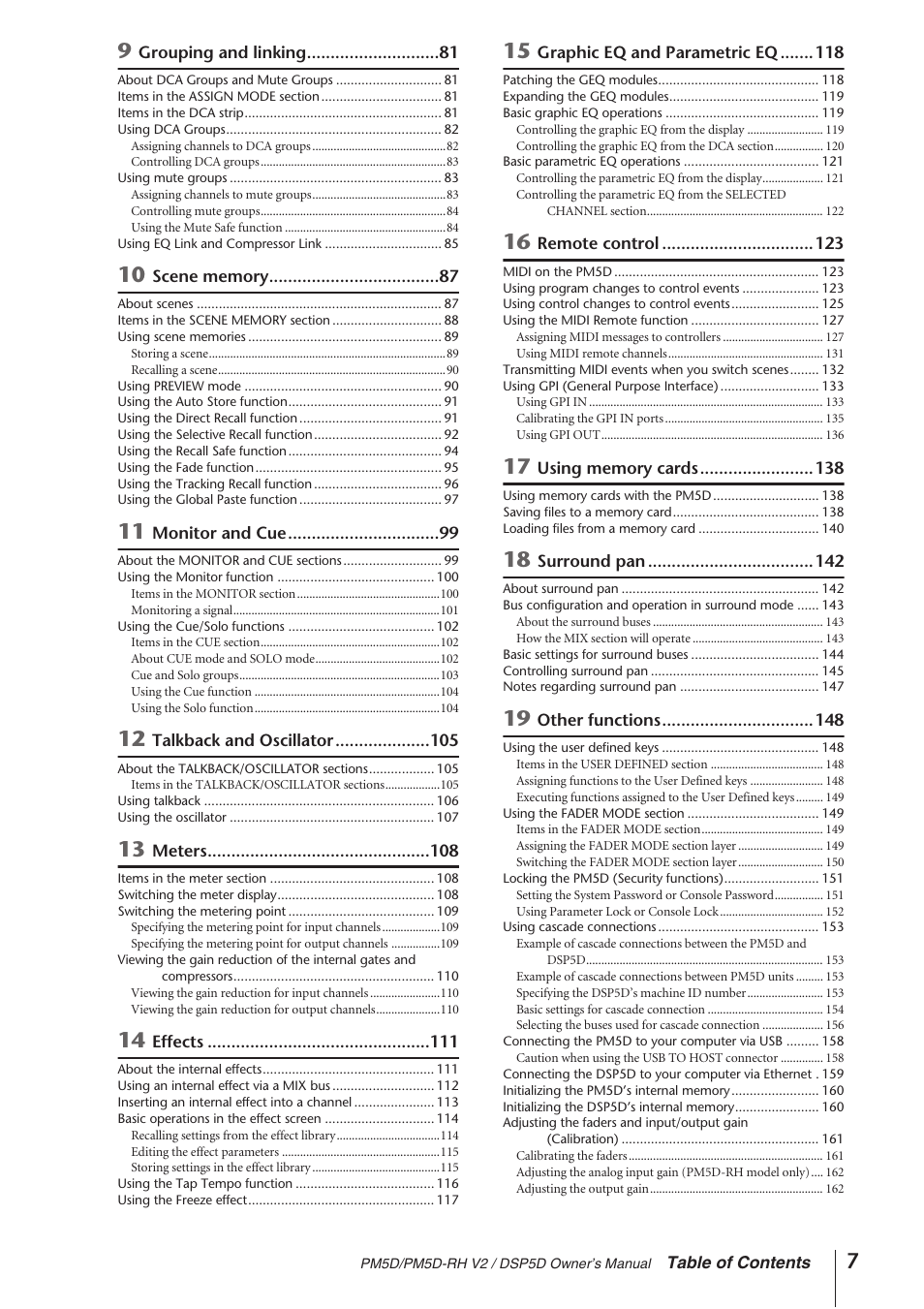 Yamaha DSP5D User Manual | Page 7 / 409