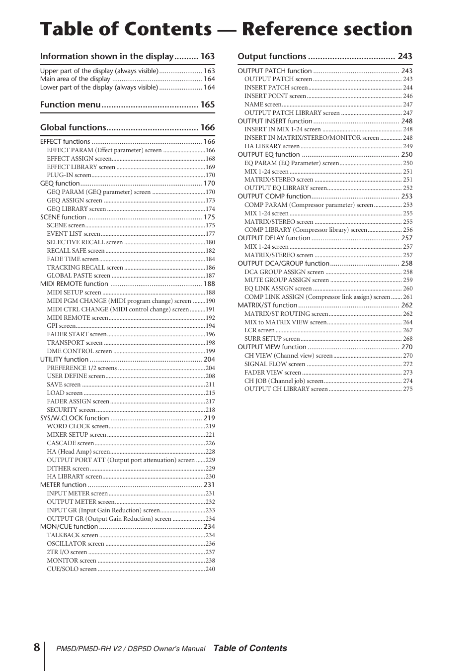 Yamaha DSP5D User Manual | Page 8 / 409