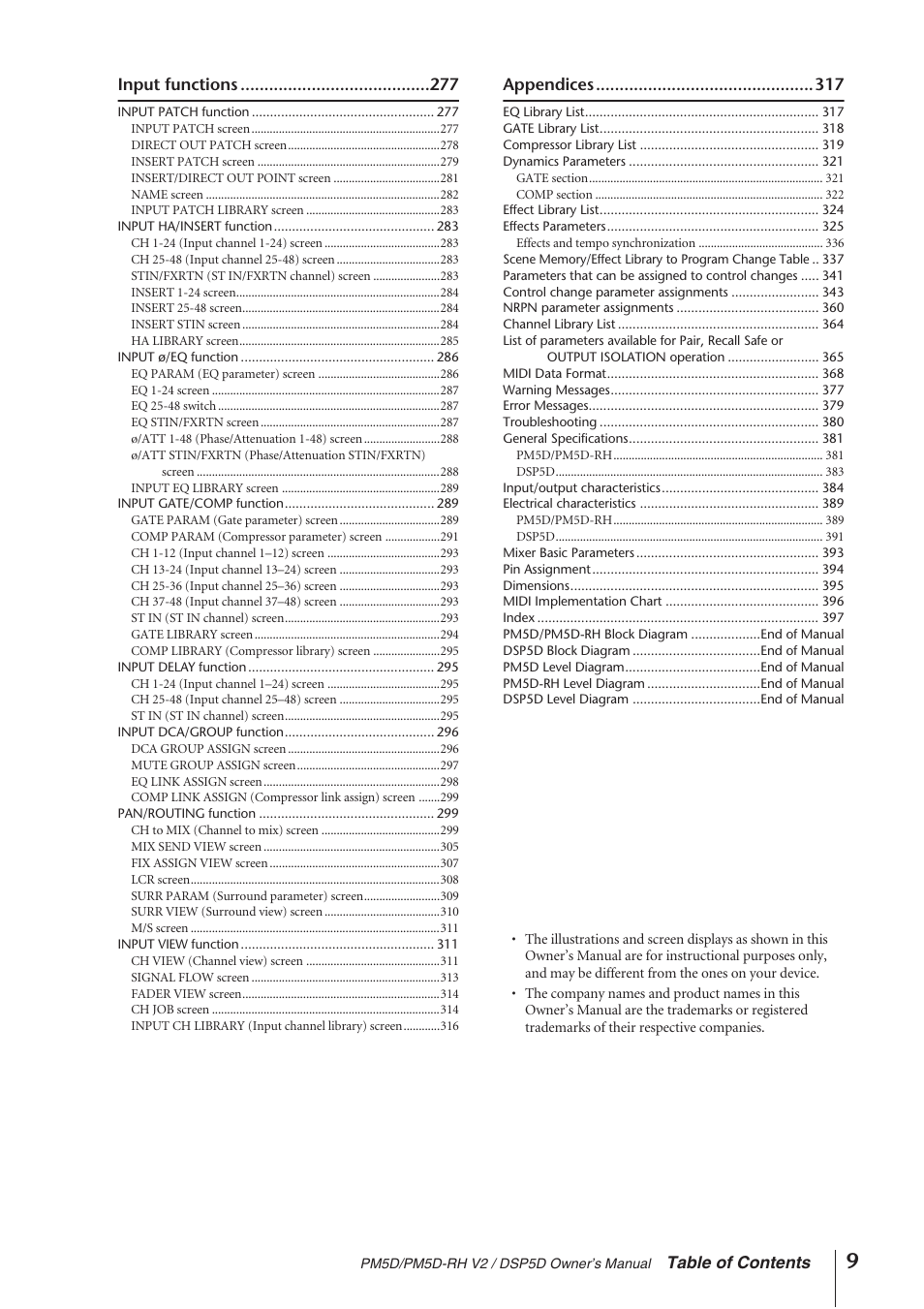 Yamaha DSP5D User Manual | Page 9 / 409