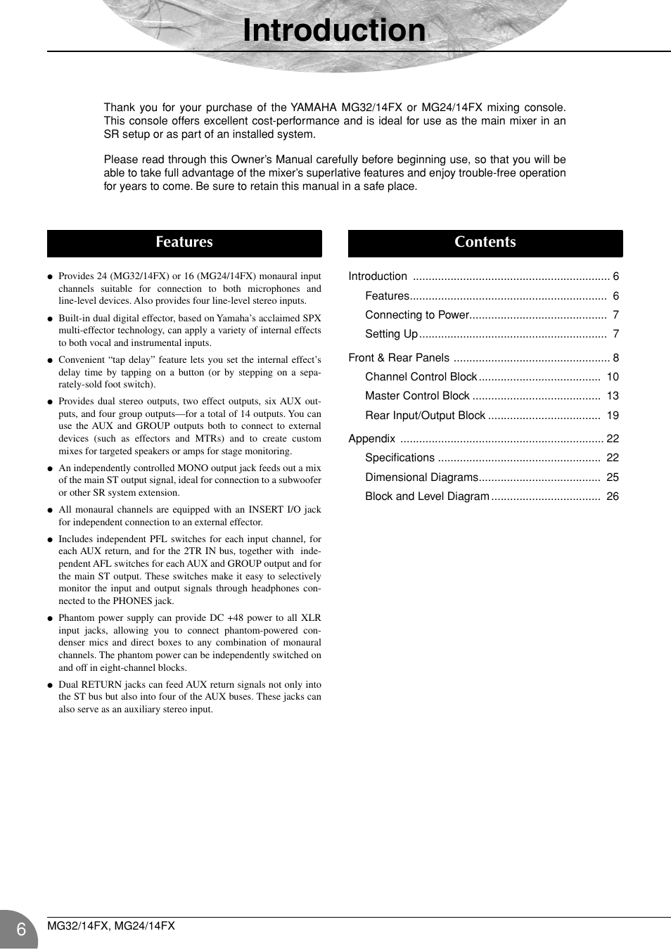 Yamaha WA66540 User Manual | Page 6 / 28