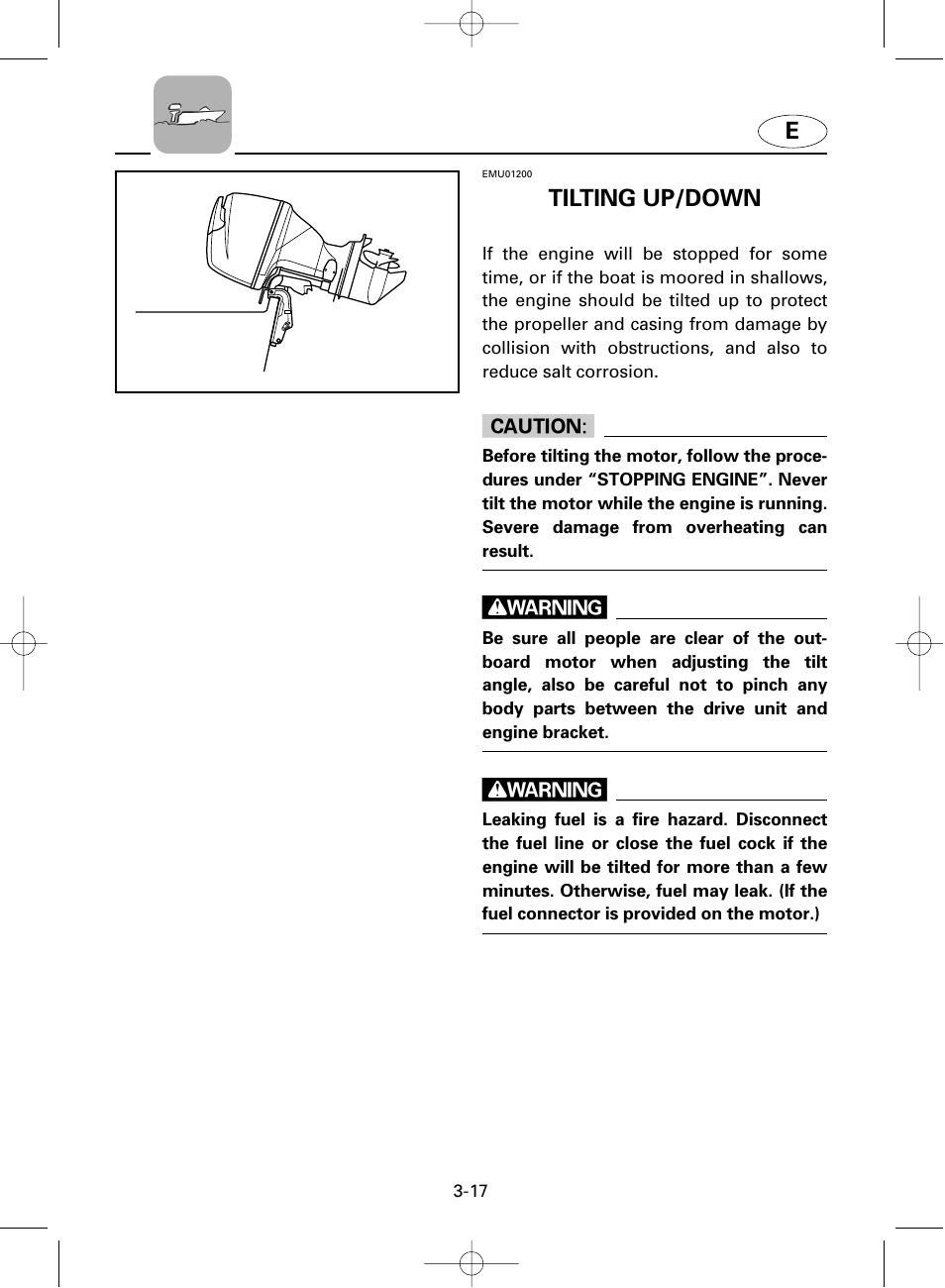 Tilting up/down | Yamaha F100A User Manual | Page 56 / 115