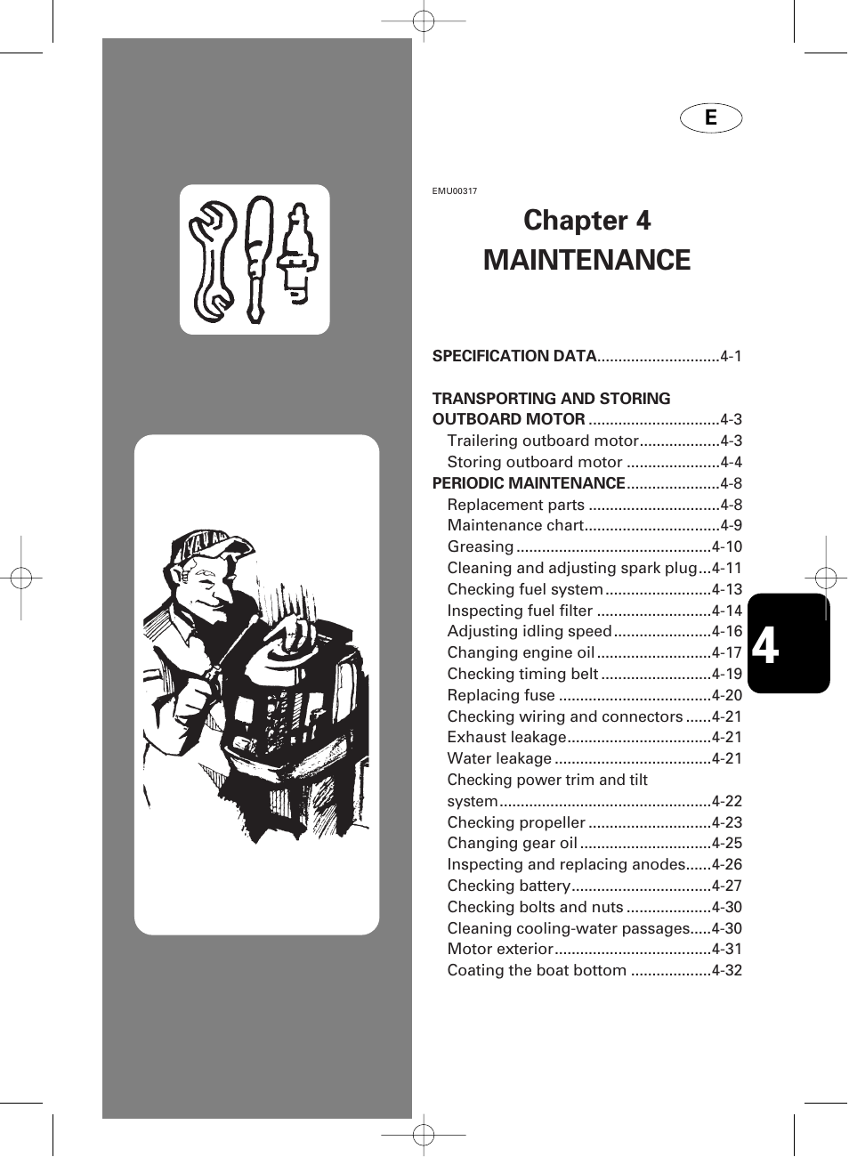 Maintenance | Yamaha F100A User Manual | Page 59 / 115