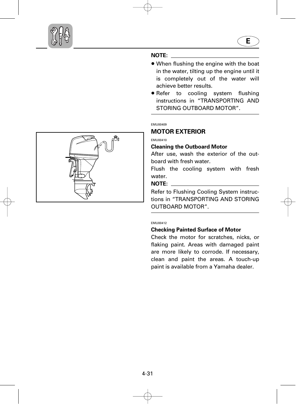 Motor exterior | Yamaha F100A User Manual | Page 90 / 115