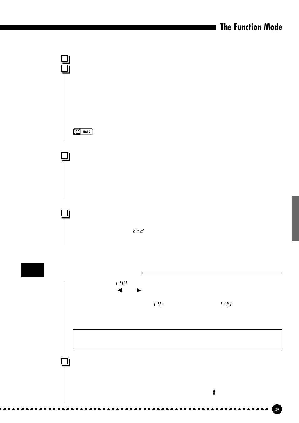 The function mode, Split mode functions | Yamaha CLP-555 User Manual | Page 27 / 54