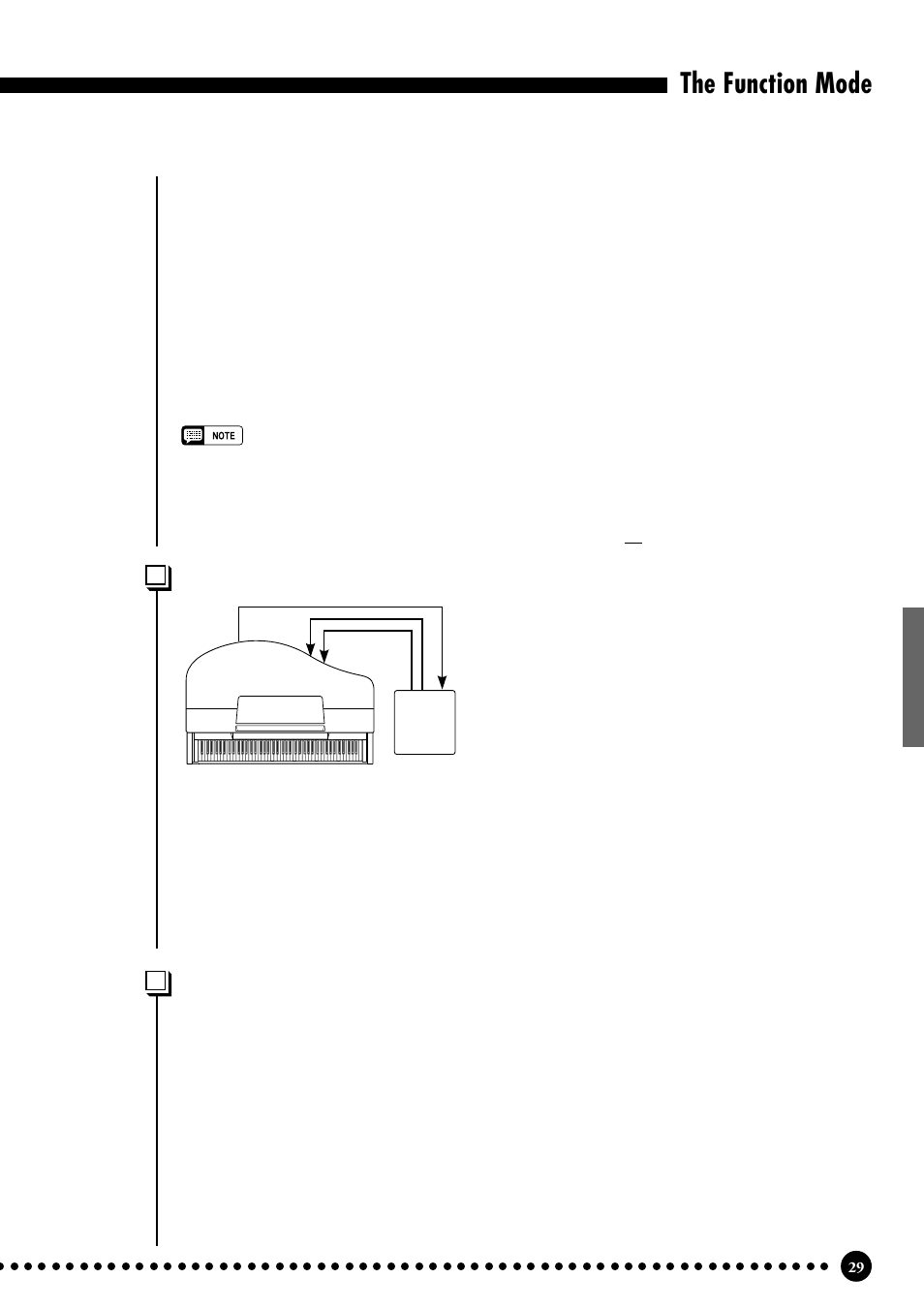 The function mode, F8.3: local control on/off, F8.4: program change on/off | Yamaha CLP-555 User Manual | Page 31 / 54