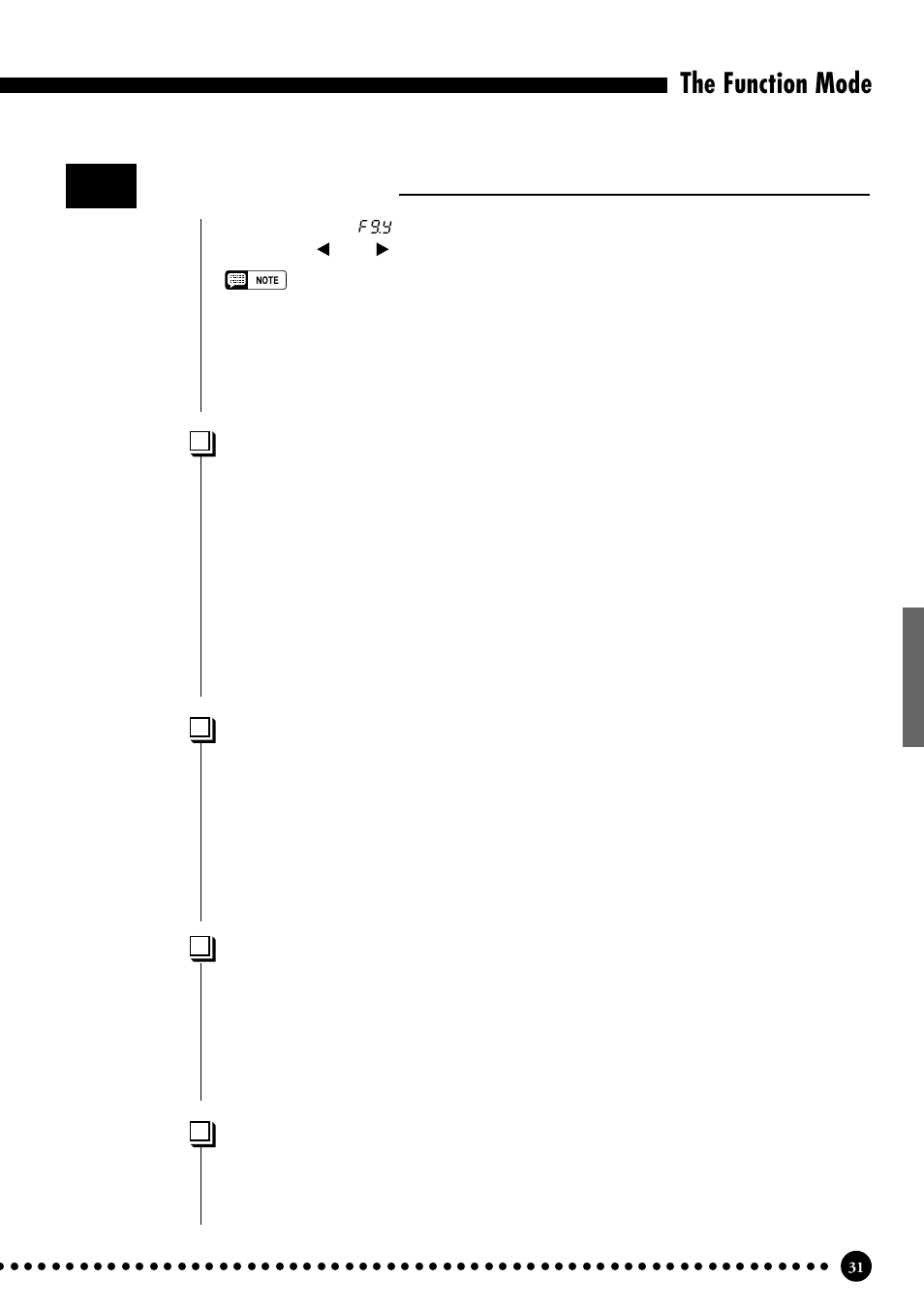 The function mode, Backup functions | Yamaha CLP-555 User Manual | Page 33 / 54