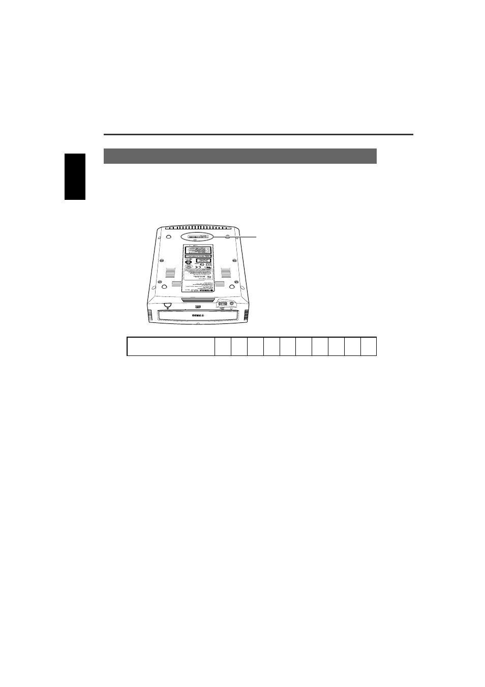 Preparing the crw-f1ux drive, Serial number | Yamaha CD Recordable/Rewritable Drive CRW-F1UX User Manual | Page 22 / 50
