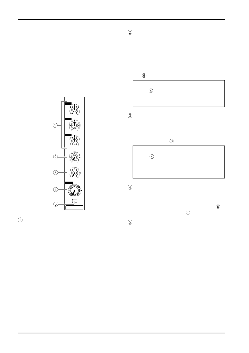 各部の名称と機能, コントロール部 | Yamaha EMX66M User Manual | Page 10 / 30