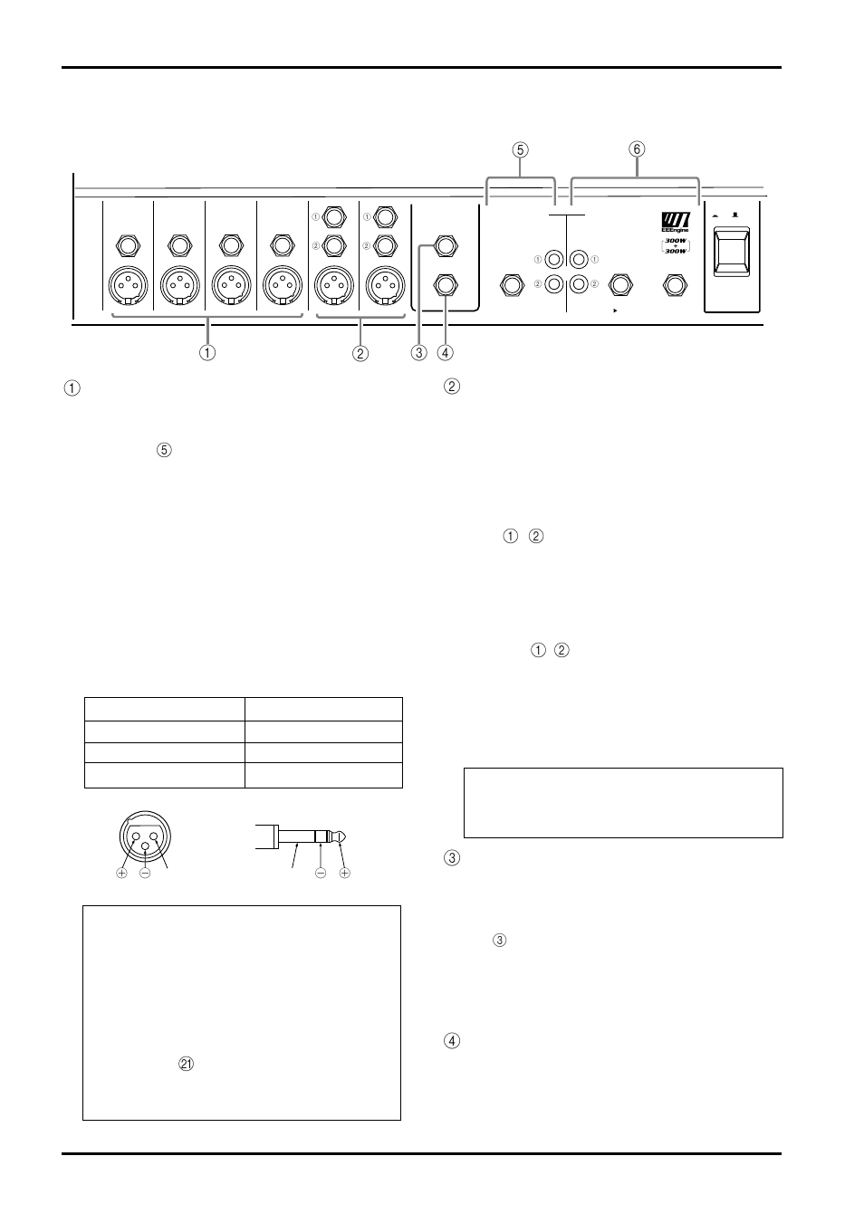 入出力部 | Yamaha EMX66M User Manual | Page 14 / 30