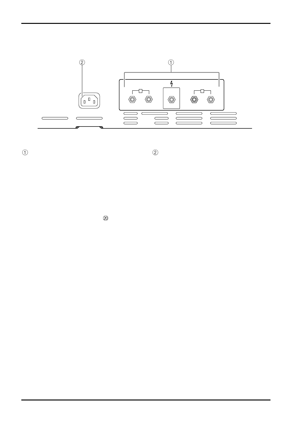 リアパネル | Yamaha EMX66M User Manual | Page 16 / 30