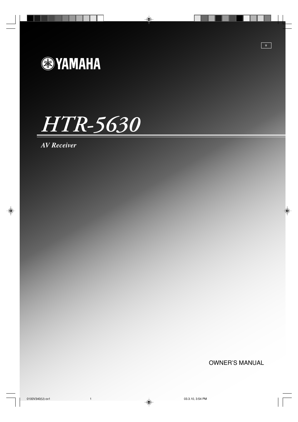 Yamaha Natural Sound HTR-5630 User Manual | 60 pages