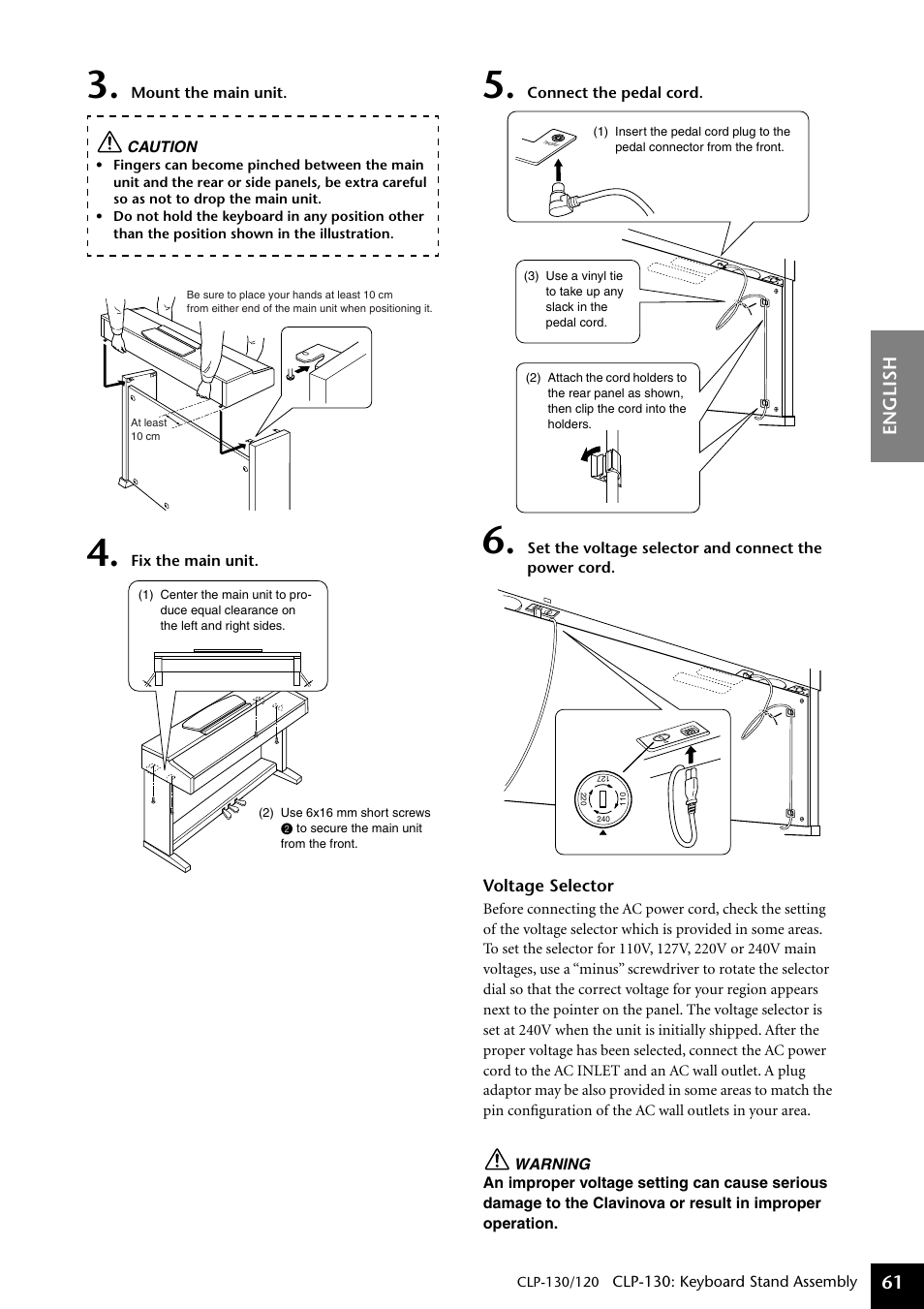 Yamaha CLP-130 User Manual | Page 61 / 80