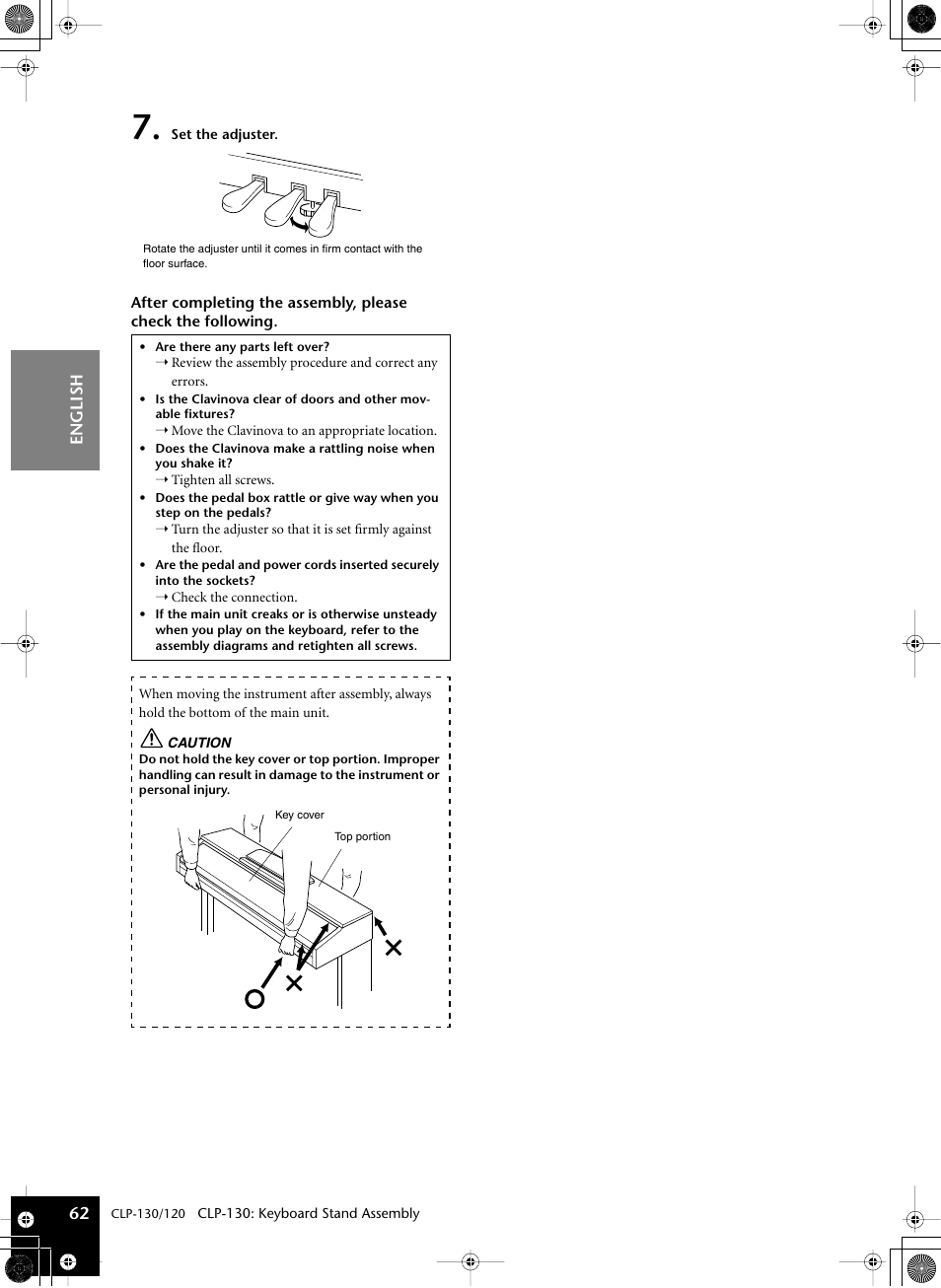 Yamaha CLP-130 User Manual | Page 62 / 80