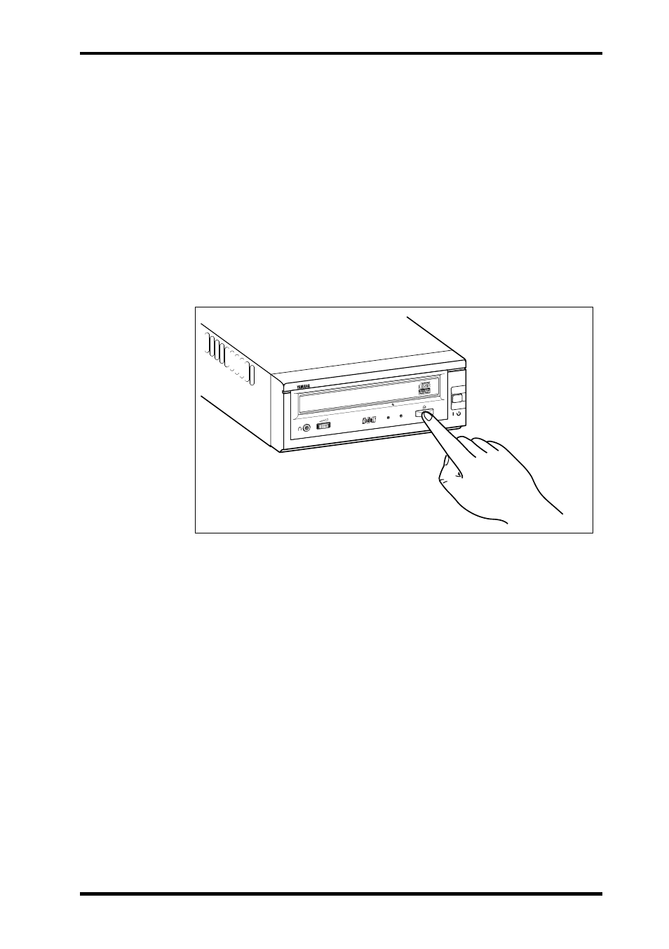 Ejecting the disc, Chapter 4 - operation, Press the eject button | Yamaha CRW4416SX User Manual | Page 19 / 24