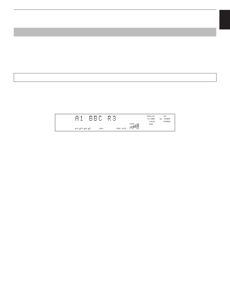 Receiving rds stations, Displaying rds data, Ps (program service name) mode | Pty (program type) mode, Rt (radio text) mode, Ct (clock time) mode, Eon (enhanced other networks) mode, English | Yamaha RX-V795aRDS User Manual | Page 45 / 88