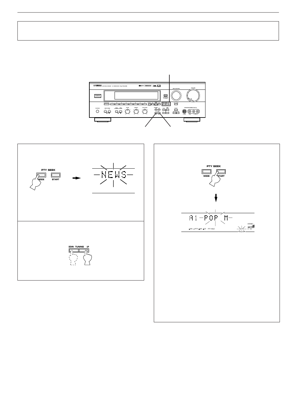 Select the desired program type, Aon off on off b, Preset | Sleep auto, Normal widephantom 40 60, Db ms, Basic operation | Yamaha RX-V795aRDS User Manual | Page 48 / 88