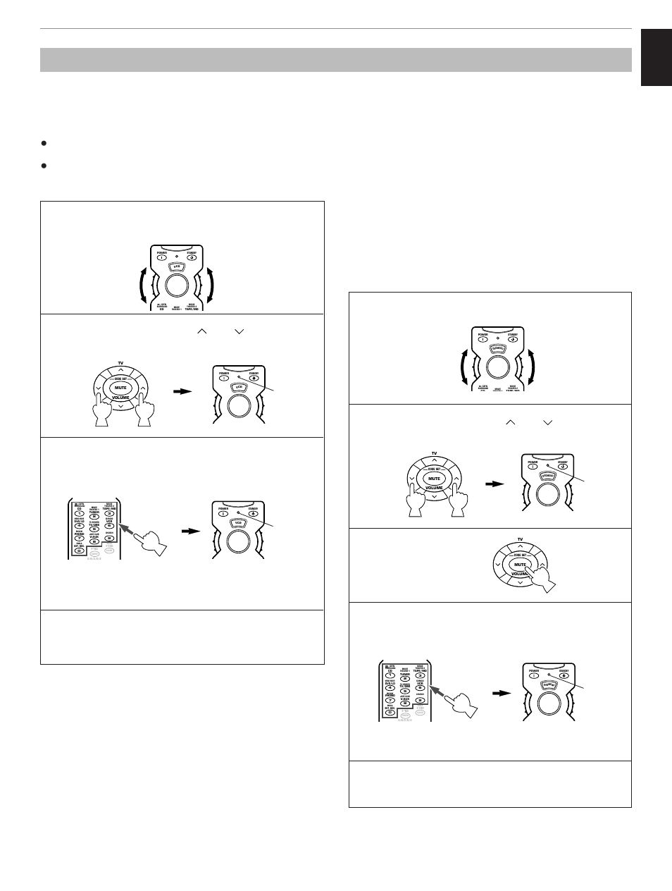 Entering manufacturer codes, English, Entering a code | Entering a code for a second (or third) vcr, Flashes twice, Press the mute key, Remote controller | Yamaha RX-V795aRDS User Manual | Page 73 / 88