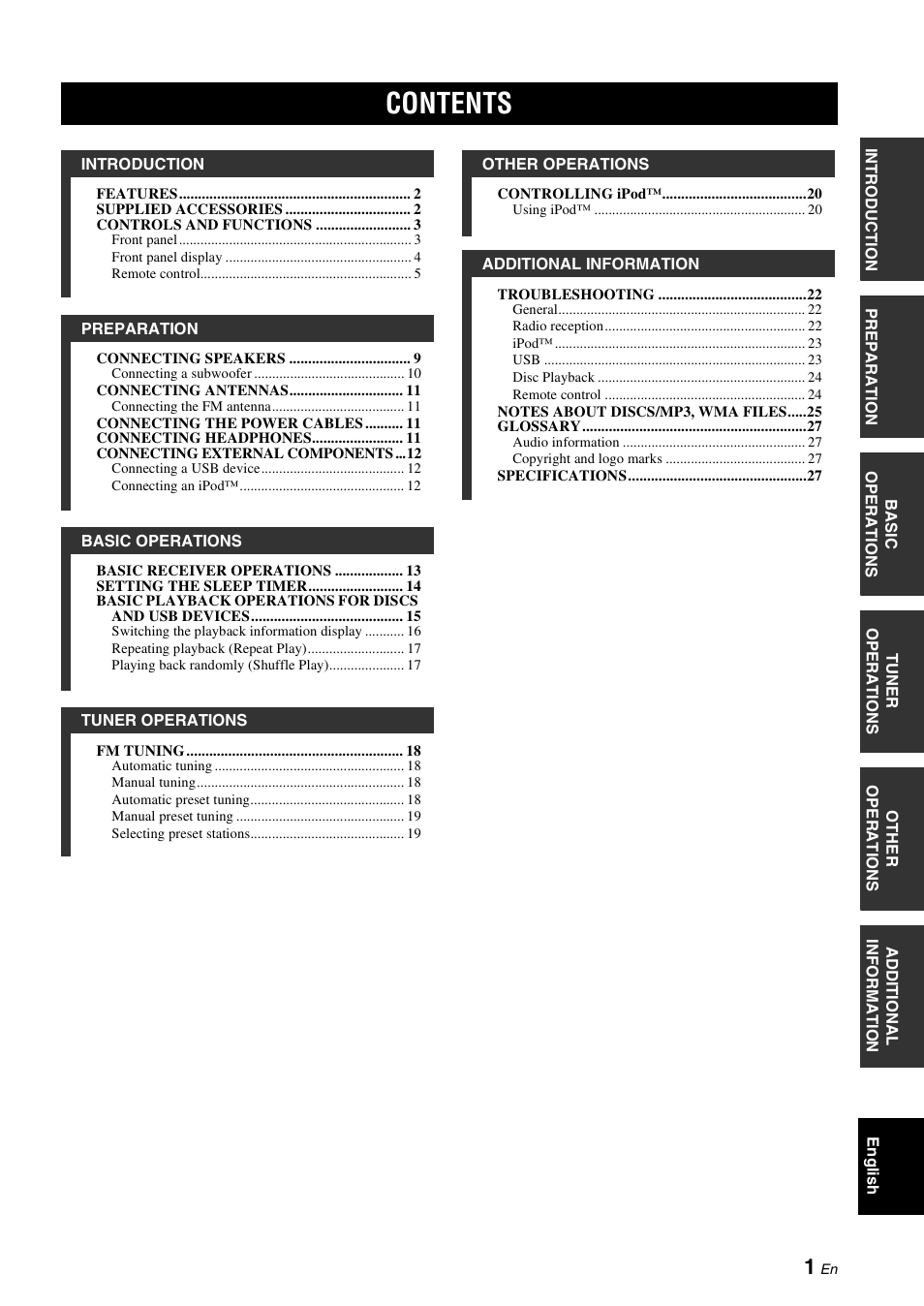 Yamaha CRX-330 User Manual | Page 5 / 32