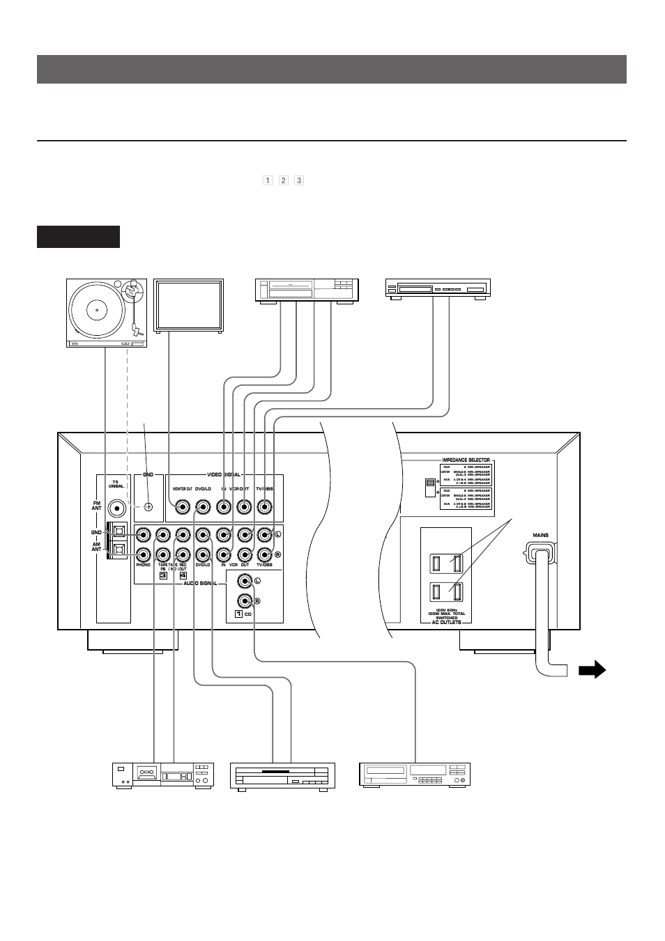 Connections, Connections with other components, R-v702 | See the next page | Yamaha R-V702 R-V502 User Manual | Page 10 / 40
