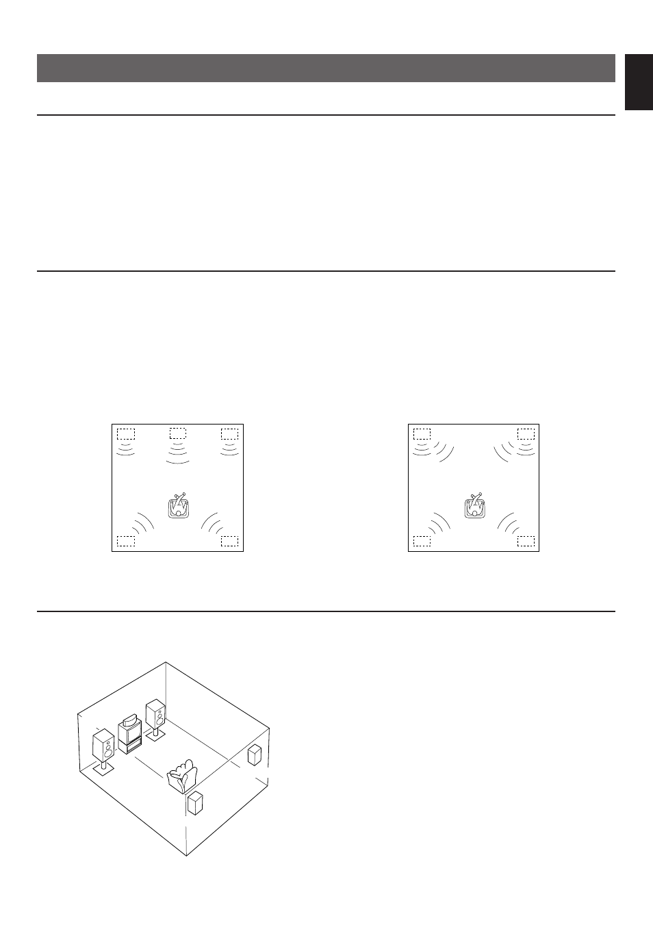 Speaker setup, Speakers to be used, Speaker configuration | Speaker placement, English | Yamaha R-V702 R-V502 User Manual | Page 9 / 40