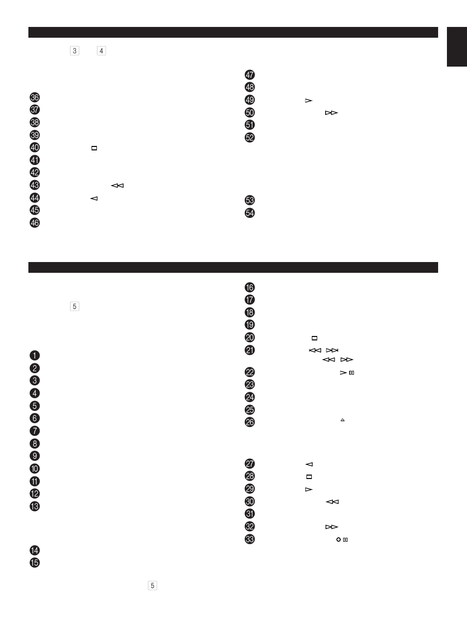 Remote control transmitter, Names of control buttons | Yamaha CC-75 User Manual | Page 13 / 54
